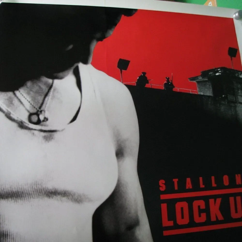 Vintage Lock Up Sylvester Stallone Movie Poster